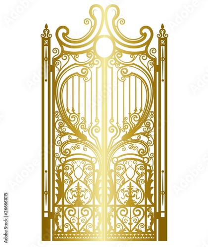 golden vintage gate