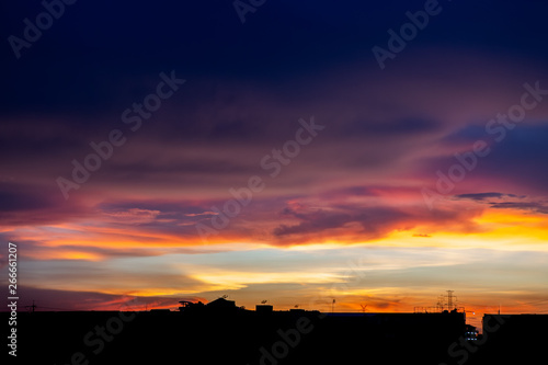 Natural Sky Sunset or sunrise background.