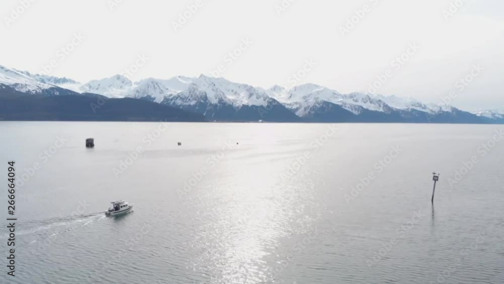 Fishing boats on Resurrection bay in Alaska Fishing boats on Resurrection bay in Alaska
