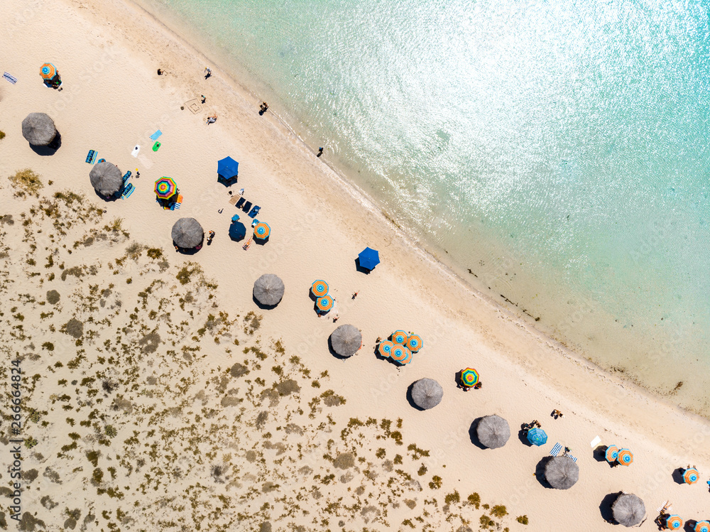 Fotografie aerial view on the beach