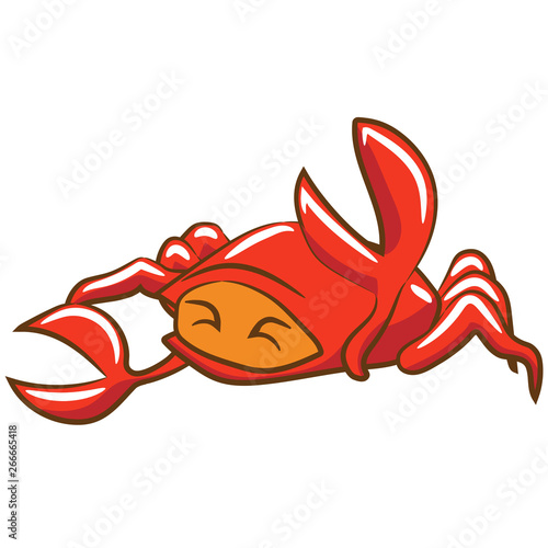 Crab graphic clipart design