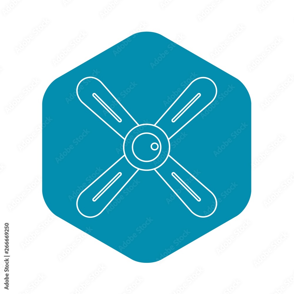 Propeller icon. Outline illustration of propeller vector icon for web Propeller icon. Outline illustration of propeller vector icon for web