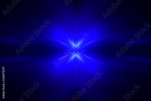 blue circular wave glow. kaleidoscope lighting effect.