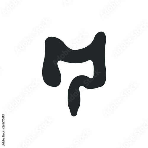 bowels icon. Vector illustration. Organ icon vector