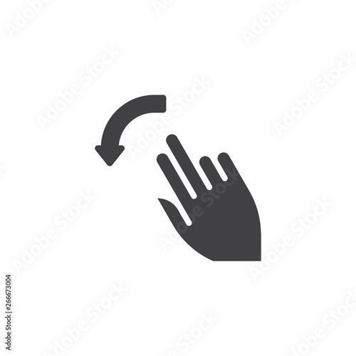 2x flick down vector icon. Hand Click filled flat sign for mobile concept and web design. Finger touch gesture glyph icon. Symbol, logo illustration. Pixel perfect vector graphics