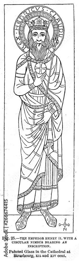 Fototapeta premium Christian illustration. Old image