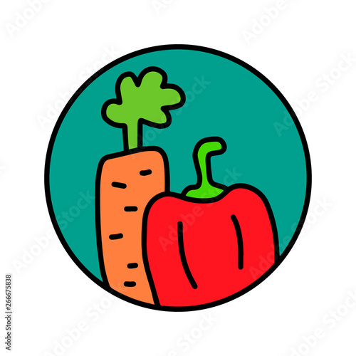 Vegetables hand drawn logotype logo for prints posters t shirts branding fruit store bar vegan restaurant drinks cocktails