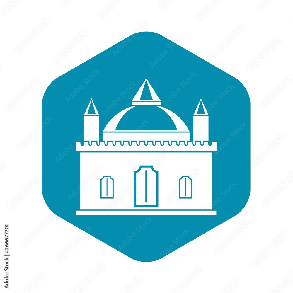 Royal castle icon. Simple illustration of royal castle vector icon for web Royal castle icon. Simple illustration of royal castle vector icon for web