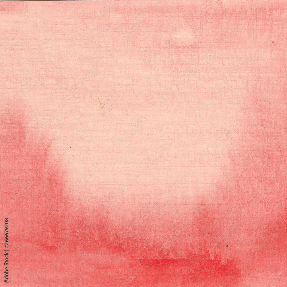 Fototapeta premium Watercolor background coral, red. Ideal for cards and invitations.