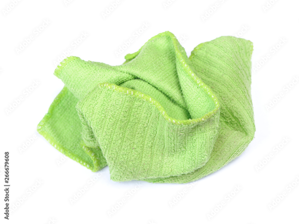 Fototapeta premium Crumpled green rag