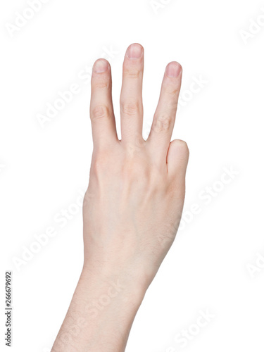 Male hand finger number © Igor Kovalchuk