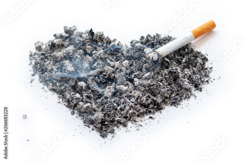 Photography Concepts: harm of tobacco Smoking; do not smoke.