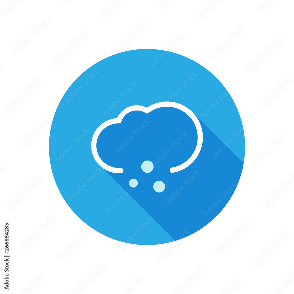 Weather icon with long shadow Weather icon with long shadow