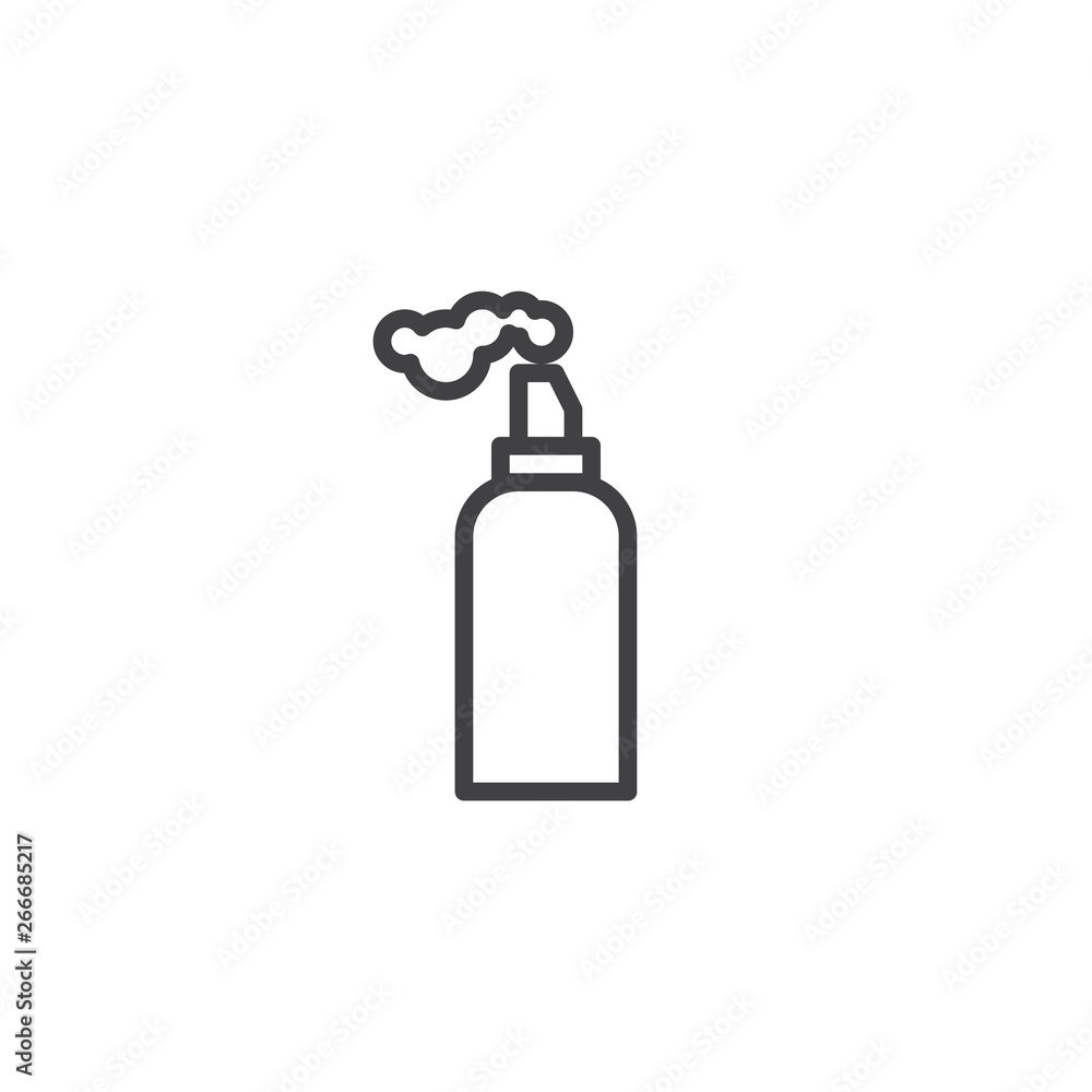Hair styling mousse line icon. linear style sign for mobile concept and web  design. Mousse, foam bottle outline vector icon. Symbol, logo illustration.  Pixel perfect vector graphics Stock Vector | Adobe Stock