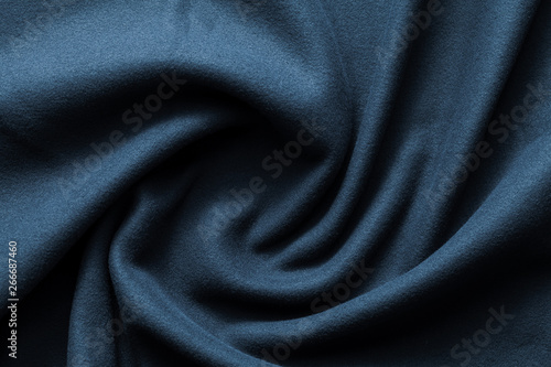 Background texture of deep blue fleece,