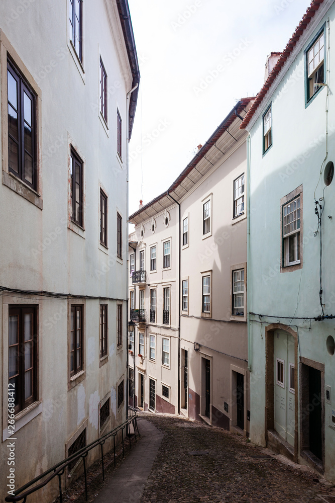 old narrow street of an european city