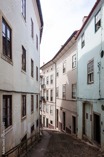 old narrow street of an european city