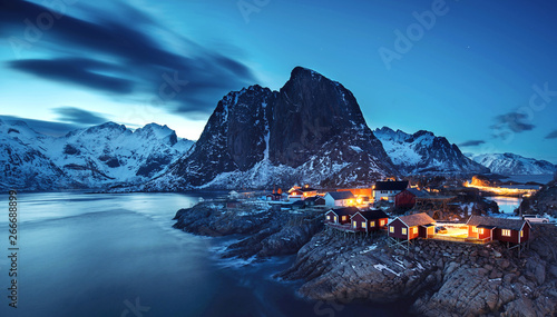 Photos magische Nacht auf den Lofoten
