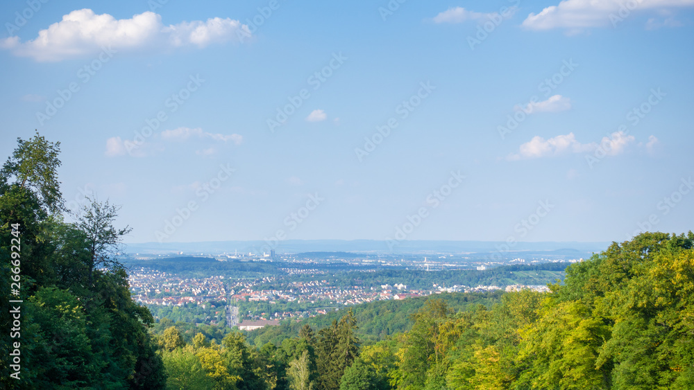 panoramic view to Stuttgart Weilimdorf Germany