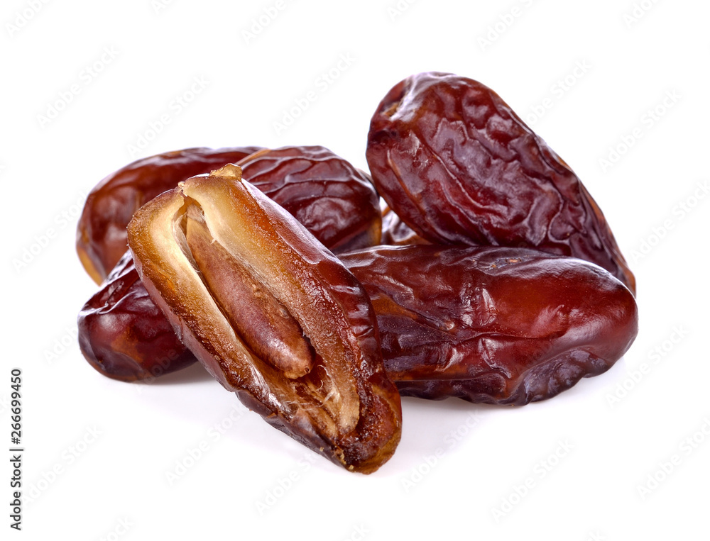 Dates Palm fruit isolated on white background Dates Palm fruit isolated on white background