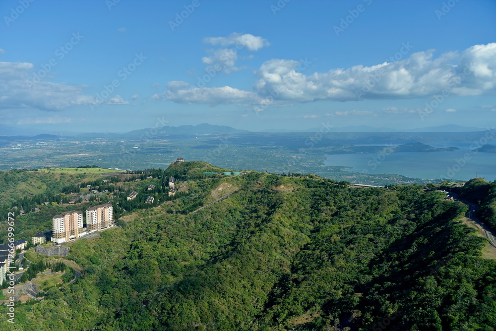 skyline view around Tagaytay city Hightland at the day, Philippines