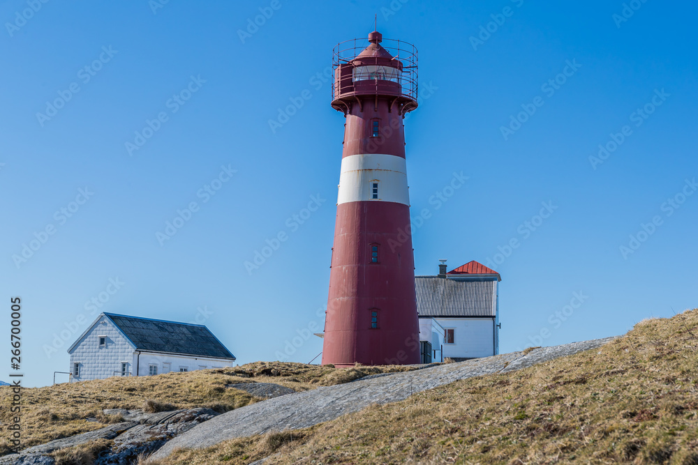 Grasoyane Lighthouse at Ulsteinvik, Norway 15 april 2019