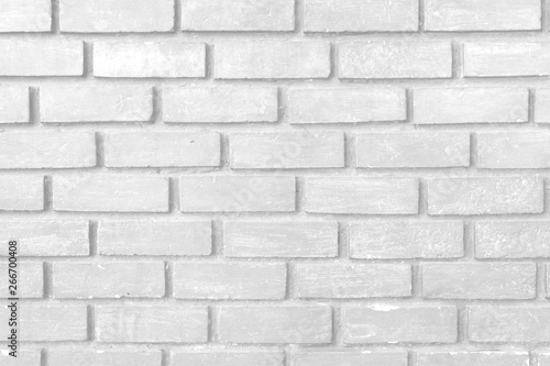 Old white brick wall texture background