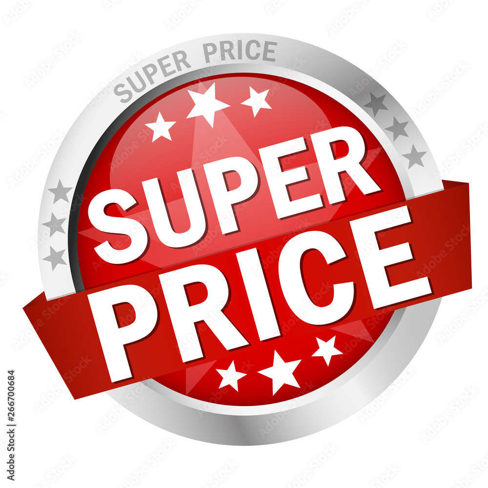Button with Banner super price Button with Banner super price