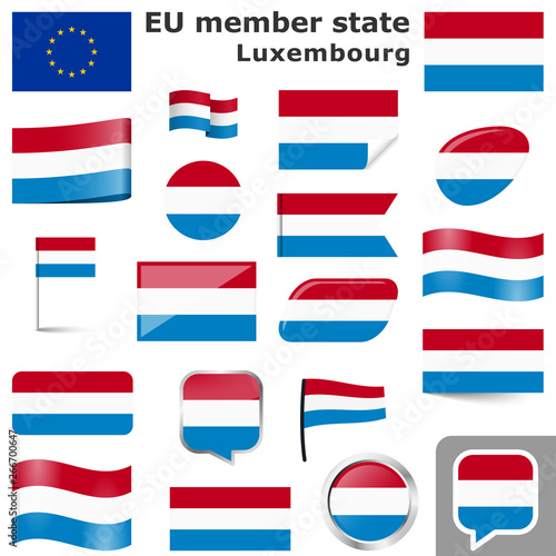 Free Download flags with country colors of Luxembourg - GFXLoad