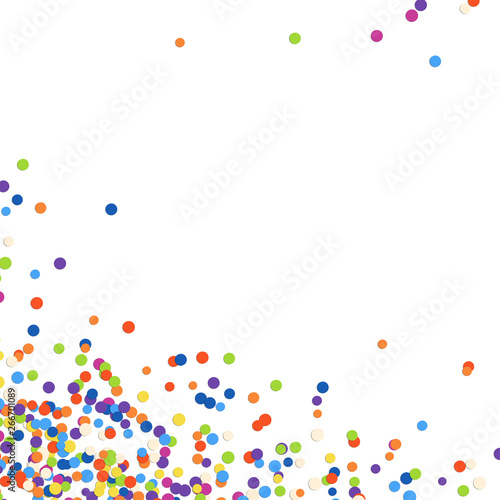 background confetti bottom left corner