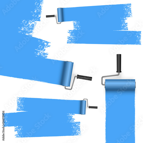 paint roller concept with markings