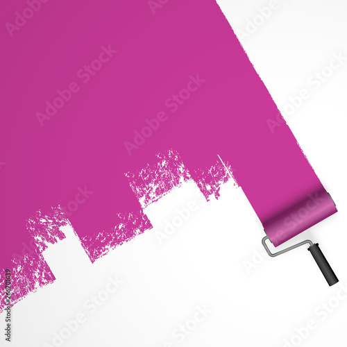 paint roller concept with marking