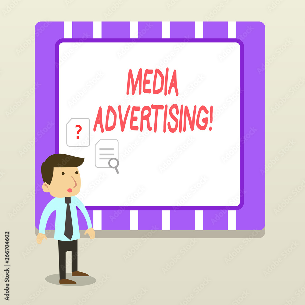 Handwriting text Media Advertising. Conceptual photo choosing the effective media for an advertising campaign Handwriting text Media Advertising. Conceptual photo choosing the effective media for an advertising campaign