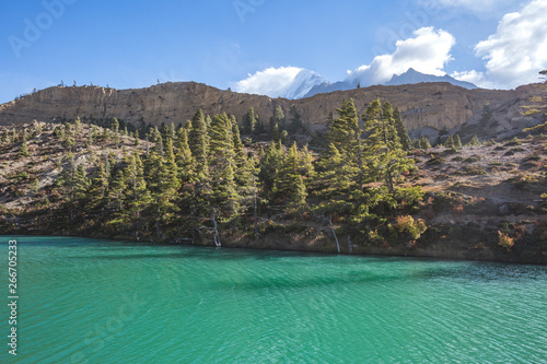 Dhumba Lake in Jomsom, Annapurna circuit trek, Nepal photo