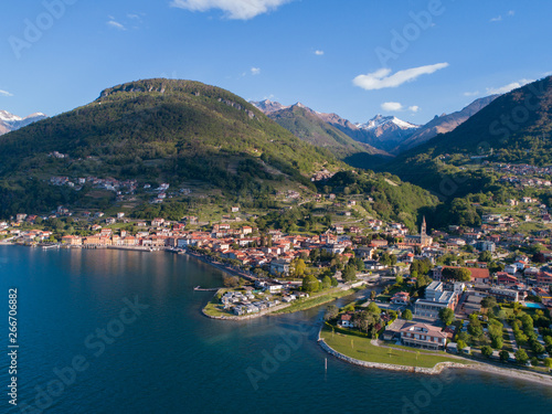 Lake of Como, panoramic view of Domaso village