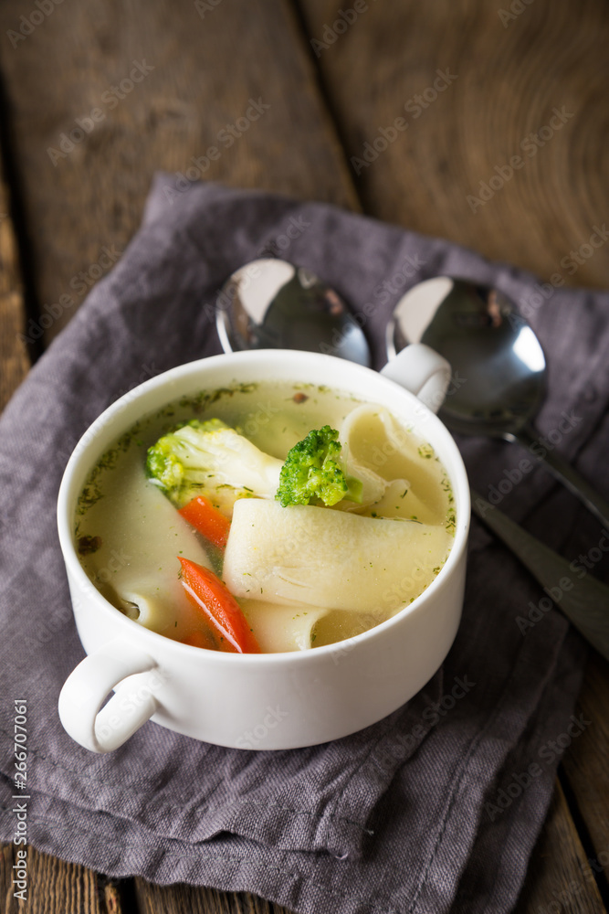 Rustic Vegetable Noodle Soup