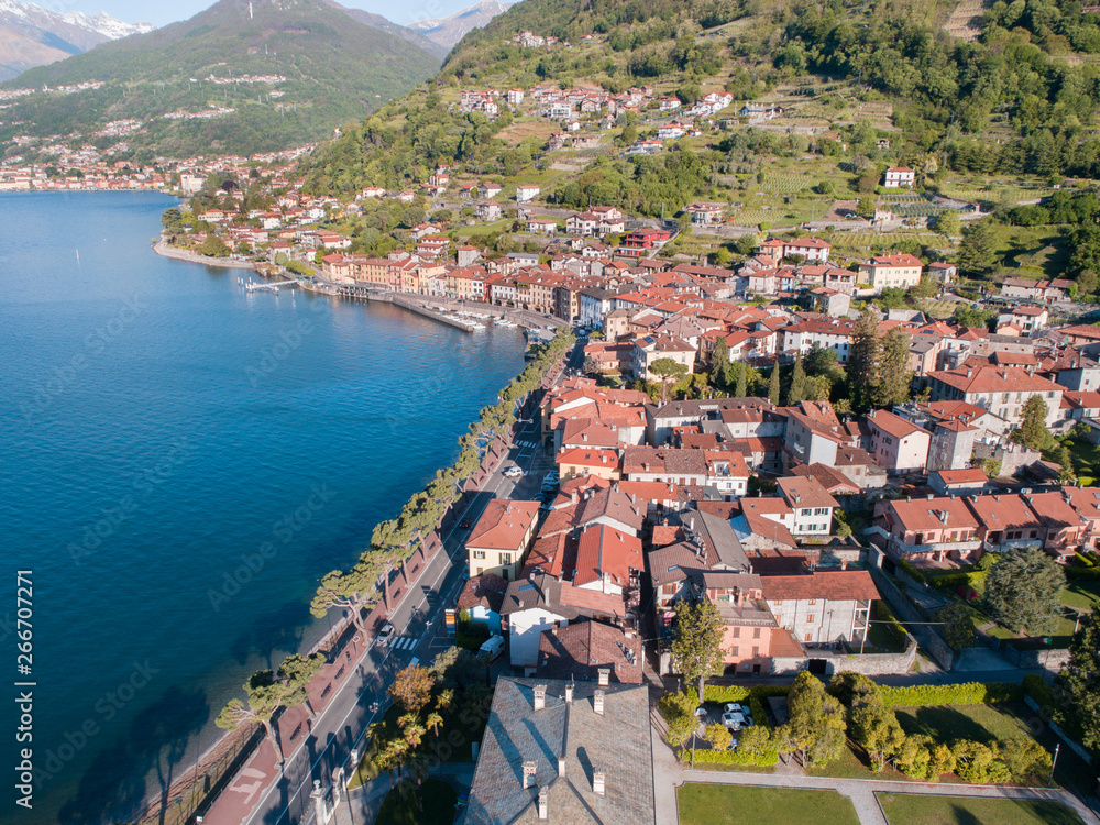 Village of Domaso, Como lake. Italy