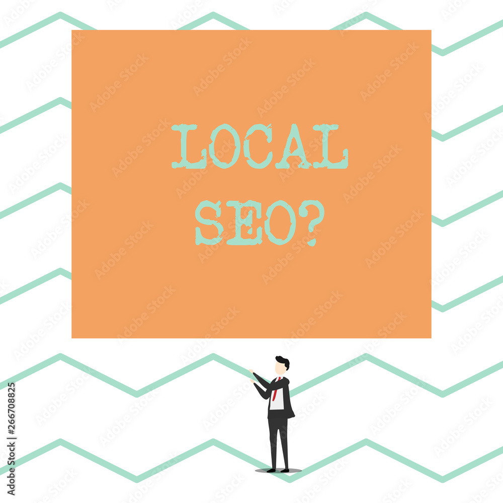 Conceptual hand writing showing Local Seoquestion. Concept meaning incredibly effective way to market your local business online