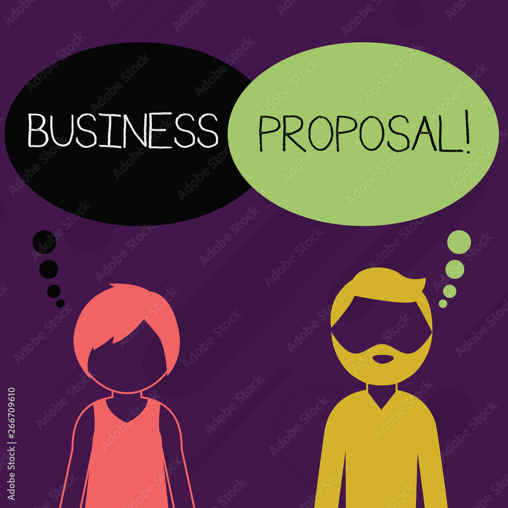Word writing text Business Proposal. Business photo showcasing written offer from a seller to a prospective buyer Bearded Man and Woman Faceless Profile with Blank Colorful Thought Bubble Word writing text Business Proposal. Business photo showcasing written offer from a seller to a prospective buyer Bearded Man and Woman Faceless Profile with Blank Colorful Thought Bubble