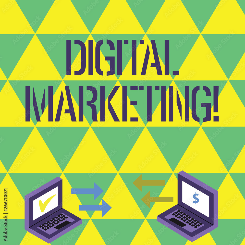 Handwriting text writing Digital Marketing. Conceptual photo marketing of products using digital technologies Exchange Arrow Icons Between Two Laptop with Currency Sign and Check Icons Handwriting text writing Digital Marketing. Conceptual photo marketing of products using digital technologies Exchange Arrow Icons Between Two Laptop with Currency Sign and Check Icons
