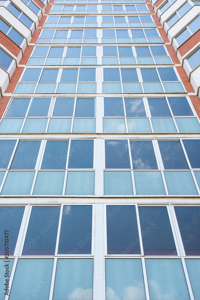 Facade Of A New High-Rise residential Building Facade Of A New High-Rise residential Building