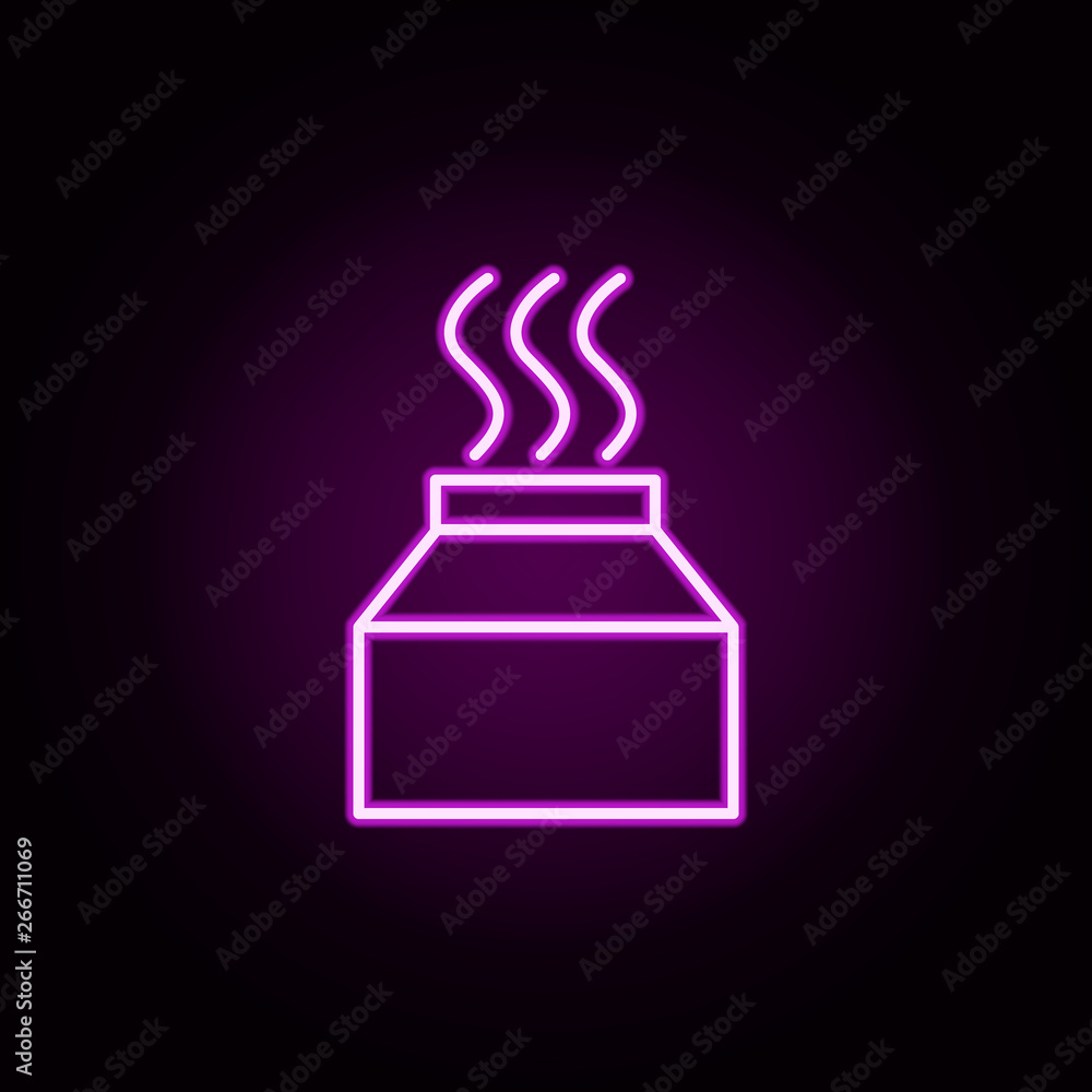 food, bag neon icon. Elements of food and drink set. Simple icon for websites, web design, mobile app, info graphics food, bag neon icon. Elements of food and drink set. Simple icon for websites, web design, mobile app, info graphics