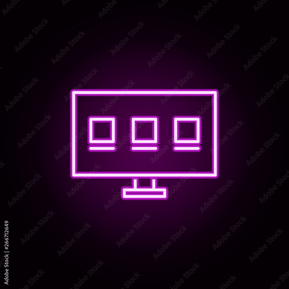 tv 4 neon icon. Elements of television set. Simple icon for websites, web design, mobile app, info graphics tv 4 neon icon. Elements of television set. Simple icon for websites, web design, mobile app, info graphics