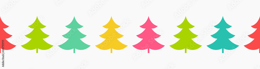 Christmas trees colorful pattern. Christmas trees colorful pattern.