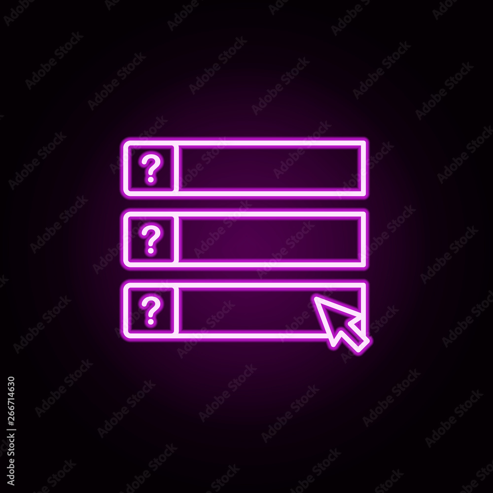 exam, online, tests neon icon. Elements of online education set. Simple icon for websites, web design, mobile app, info graphics exam, online, tests neon icon. Elements of online education set. Simple icon for websites, web design, mobile app, info graphics
