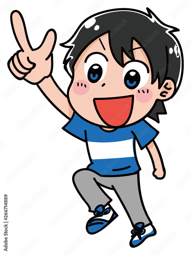 小学生の男の子のイラスト素材(夏) 小学生の男の子のイラスト素材(夏)