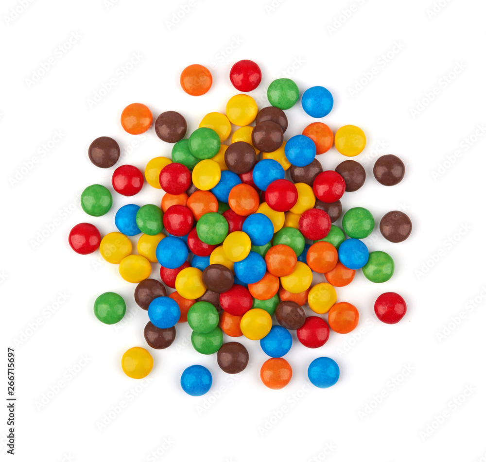 candies on white candies on white