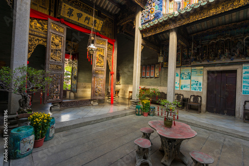 Konstfotografi The ancestral hall of Pinang Peranakan Mansion in Penang, Malaysia
