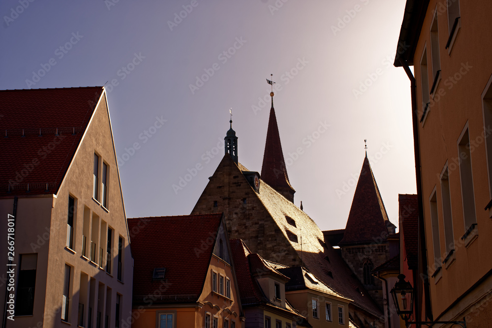beautiful architecture of the city of Ansbach