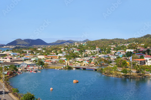 St. Lucia Cruise Port, view from a cruise ship, Lesser Antilles